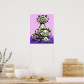 Katze und Kitten Poster (Küche)