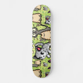 Katze und Kitten Skateboard (Vorderseite)