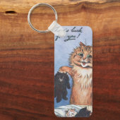 Katze und Kittens, Louis Wain Schlüsselanhänger (Vorderseite)