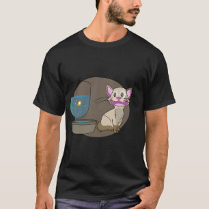 Katze und kleiner Fisch T-Shirt