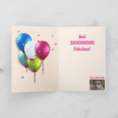 Katze und Kuchen 50. Geburtstag Karte (Innenseite)