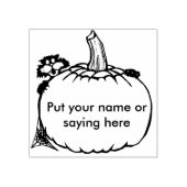 Katze und Kürbis 2 Briefmarke zur Illustration Gummistempel (Prägung)