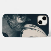 Katze- und Lampennoir-Style-Fotografie Case-Mate iPhone Hülle (Rückseite (Horizontal))