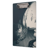 Katze- und Lampennoir-Style-Fotografie Klemmbrett (Links)