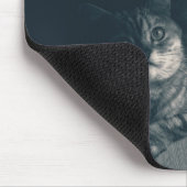 Katze- und Lampennoir-Style-Fotografie Mousepad (Ecke)