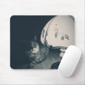 Katze- und Lampennoir-Style-Fotografie Mousepad (Mit Mouse)