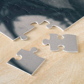 Katze- und Lampennoir-Style-Fotografie Puzzle (Seite)