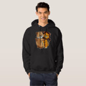 Katze und Löwe Niedliche Kätzchen umarmende Tiere Hoodie (Vorne ganz)