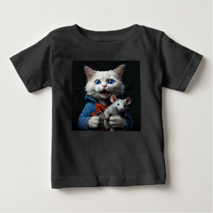 Katze und Maus Baby T-shirt