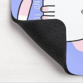 Katze und Maus bester Freund für immer Blanket Mousepad (Ecke)