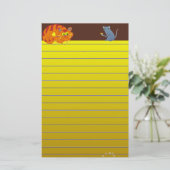 Katze und Maus Briefpapier (Stehend Vorderseite)