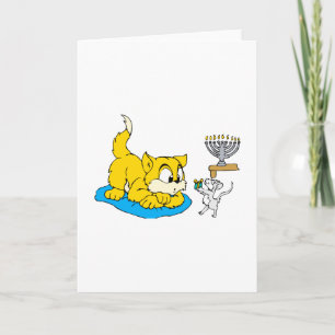 Katze und Maus Feiertagskarte
