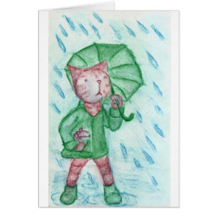 Katze und Maus im Regen