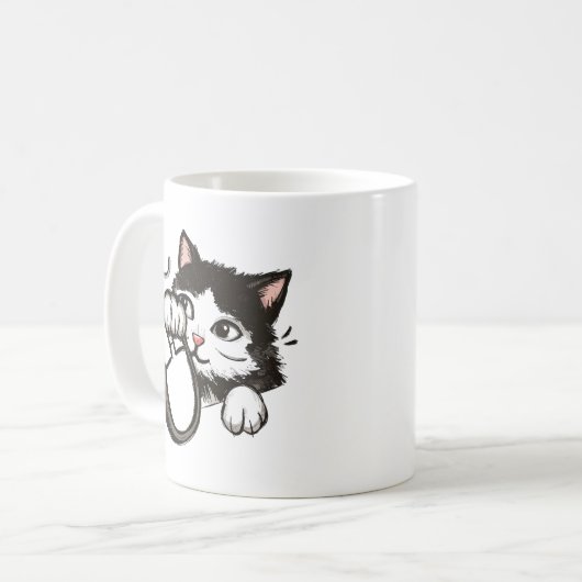 Katze und Maus Kaffeetasse (Vorderseite Links)