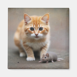 Katze und Maus Magnet
