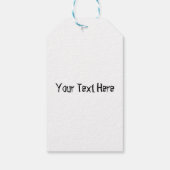 Katze und Maus mit Käse Fun Cartoon Charaktere Geschenkanhänger (Rückseite)