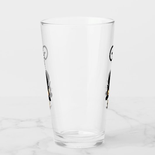 Katze und Maus mit Käse Fun Cartoon Charaktere Glas (Links)