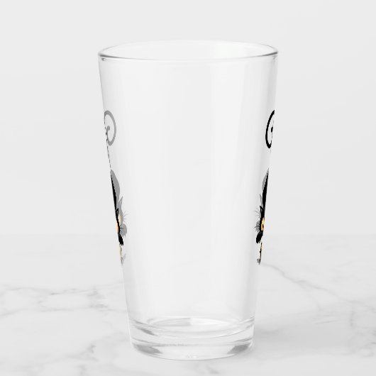 Katze und Maus mit Käse Fun Cartoon Charaktere Glas (Rechts)