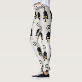 Katze und Maus mit Käse Fun Cartoon Charaktere Leggings (Links)