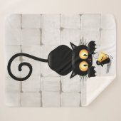 Katze und Maus mit Käse Fun Cartoon Charaktere Sherpadecke (Vorderseite (Horizontal))