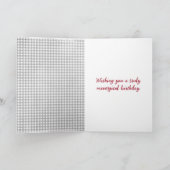 Katze und Maus mit Weinglas Geburtstag Karte (Innenseite)