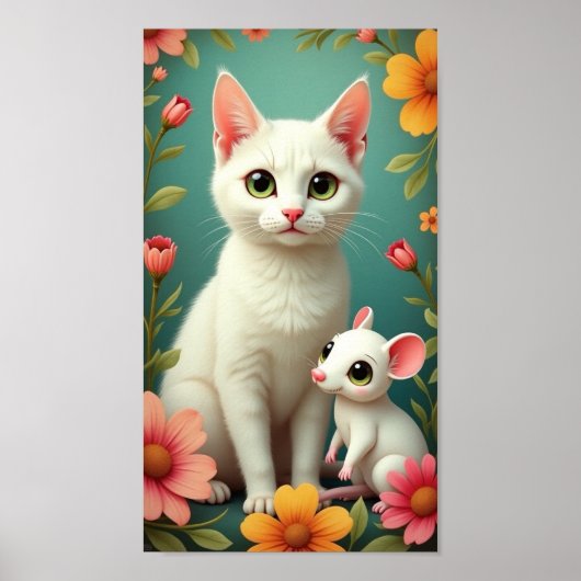 Katze und Maus Poster (Vorne)