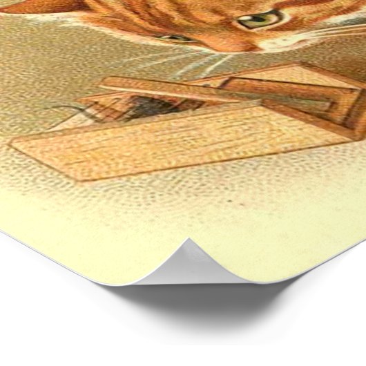 "Katze und Maus" Poster (Ecke)