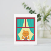 Katze und Maus Postkarte (Stehend Vorderseite)