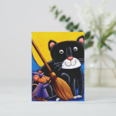 Katze und Maus Postkarte (Stehend Vorderseite)