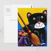 Katze und Maus Postkarte (Vorne/Hinten)