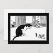Katze und Maus - Postkarte (Vorne/Hinten)