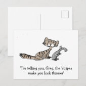 Katze und Maus Postkarte (Vorne/Hinten)