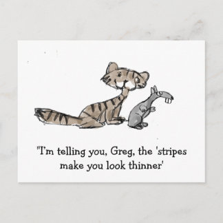 Katze und Maus Postkarte