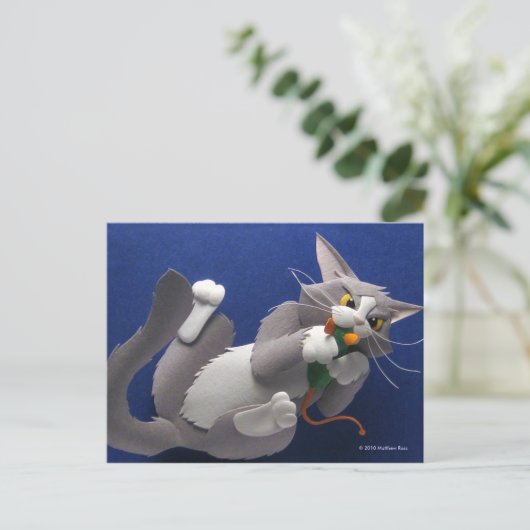 Katze und Maus Postkarte (Stehend Vorderseite)