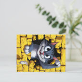 Katze und Maus. Postkarte (Stehend Vorderseite)