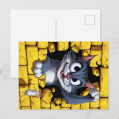 Katze und Maus. Postkarte (Vorne/Hinten)