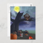 Katze und Maus Postkarte (Vorne/Hinten)