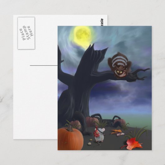 Katze und Maus Postkarte (Vorne/Hinten)