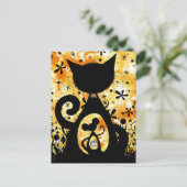 Katze und Maus Postkarte (Stehend Vorderseite)