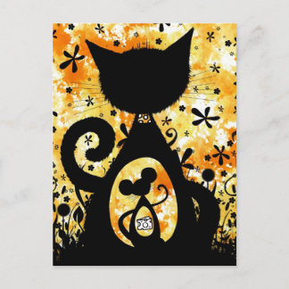 Katze und Maus Postkarte