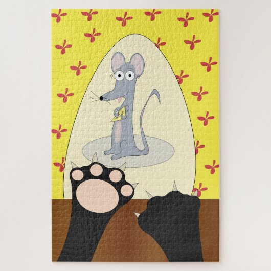 Katze und Maus Puzzle (Vertikal)