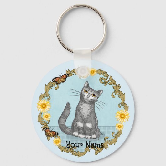 Katze und Maus Schlüsselanhänger (Vorderseite)