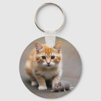 Katze und Maus Schlüsselanhänger