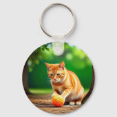 Katze und Maus Schlüsselanhänger (Rückseite)