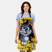 Katze und Maus. Schürze (Getragen)
