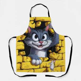 Katze und Maus. Schürze