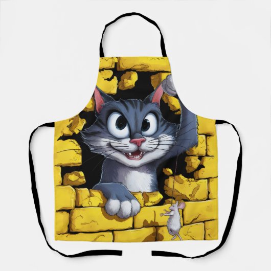 Katze und Maus. Schürze (Vorderseite)