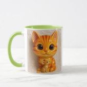 Katze und Maus sitzen Tasse (Links)