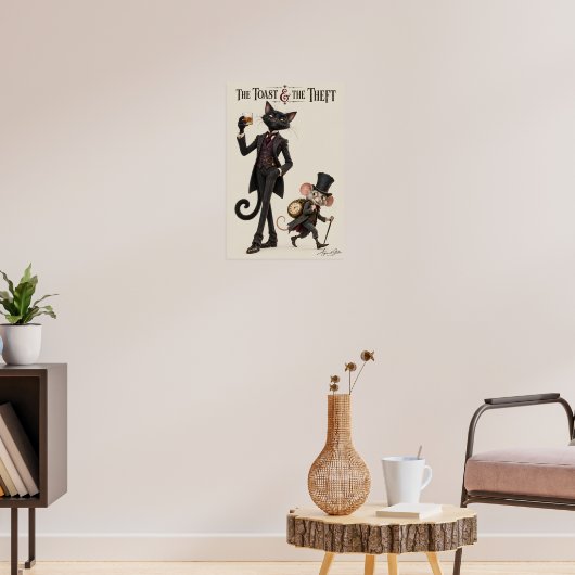 Katze und Maus Unfug Poster (Wohnzimmer 3)