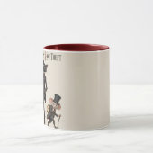 Katze und Maus Unfug Tasse (Zentrum)